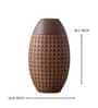 Beautiful Oval Shaped Resin Vase (Brown)