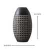 Beautiful Oval Shaped Grey Resin Vase (Grey)