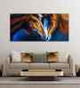 Beautiful Pair Of Horses Panoramic Wall Painting