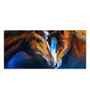Beautiful Pair Of Horses Panoramic Wall Painting
