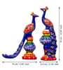 Beautiful Peacock Couple Showpiece Bird Figurines