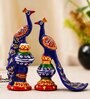 Beautiful Peacock Couple Showpiece Bird Figurines
