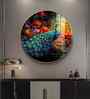 Beautiful Peacock Acrylic Round Wall Art