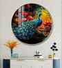 Beautiful Peacock Acrylic Round Wall Art