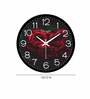 Beautiful Rose Designer Plastic Wall Clock In Red