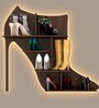 Beautiful Sandal Shape Designer Wooden Wall Shelf