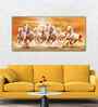 Beautiful Seven Running Horses Canvas Big Wall Painting