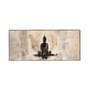 (1Pc) Beige Canvas Framed Buddha Wall Art