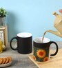 Yellow Sunflower print 350 ml Ceramic Magic Coffee Mug