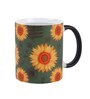 Yellow Sunflower print 350 ml Ceramic Magic Coffee Mug