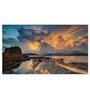 Beautiful Sunset Multicolour Canvas Art Print