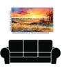 Beautiful Sunset Multicolour Canvas Art Print