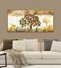 Beautiful Tree And Golden Deer Canvas Wall Painting