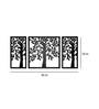 Beautiful Tree Design In Black Wooden Wall Hangings