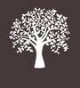 Beautiful Tree Design In White Wooden Wall Hangings