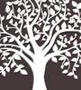 Beautiful Tree Design In White Wooden Wall Hangings