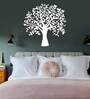 Beautiful Tree Design In White Wooden Wall Hangings