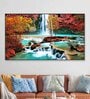 Beautiful Waterfall Nature Scenery Multicolour Canvas Art Print