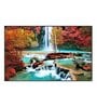 Beautiful Waterfall Nature Scenery Multicolour Canvas Art Print