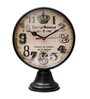 Vintage Beauty Black Metal Table Clock