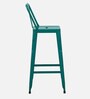 Becky Metal Bar Stool In Turquoise Colour