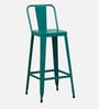 Becky Metal Bar Stool In Turquoise Colour