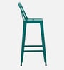 Becky Metal Bar Stool In Turquoise Colour
