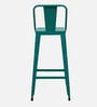 Becky Metal Bar Stool In Turquoise Colour