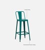 Becky Metal Bar Stool In Turquoise Colour