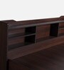King Size Bed in Chestnut Dark Finish with Box Storage