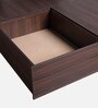 King Size Bed in Chestnut Dark Finish with Box Storage