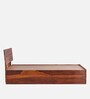 Sheesham Wood King Size Bed in Honey Brown Finish with Box Storage