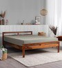 Sheesham Wood Queen Size Bed in Provencial Teak Finish