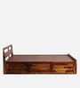 Sheesham Wood Queen Size Bed in Provencial Teak Finish with Box Storage