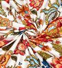 Orange Floral 144 TC Cotton King Size  King Size Bedsheet With 2 Pillow Cover