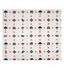White Traditional print 144 TC Cotton King Size  Bedsheet With 2 Pillow Cover