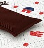 White Traditional print 144 TC Cotton King Size  Bedsheet With 2 Pillow Cover