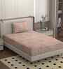 Pink 250 Tc Cotton Bedsheet With 1 Pillow Covers