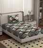 Black 250 Tc Cotton Bedsheet With 1 Pillow Covers
