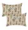 Cream 250 Tc Cotton Bedsheet With 1 Pillow Covers