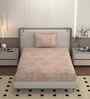 Pink 250 Tc Cotton Bedsheet With 1 Pillow Covers