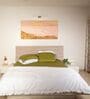 Olive Green 300 Tc Cotton Bedsheet Set With 1 Bedsheet & 2 Pillow Covers