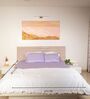 Lilac 300 Tc Cotton Bedsheet Set With 1 Bedsheet & 2 Pillow Covers