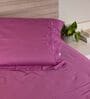 Lavender 300 Tc Cotton Bedsheet Set With 1 Bedsheet & 2 Pillow Covers