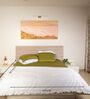 Olive Green 300 Tc Cotton Bedsheet Set With 1 Bedsheet & 2 Pillow Covers