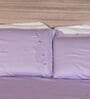 Lilac 300 Tc Cotton Bedsheet Set With 1 Bedsheet & 2 Pillow Covers