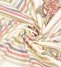 White Floral 144 TC Cotton King Size  Bedsheet With 2 Pillow Cover