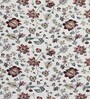 White Floral 144 TC Cotton King Size  King Size Bedsheet With 2 Pillow Cover