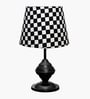Bedside Black Table Lamp with Fabric Shade