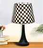 Bedside Black Table Lamp with Fabric Shade